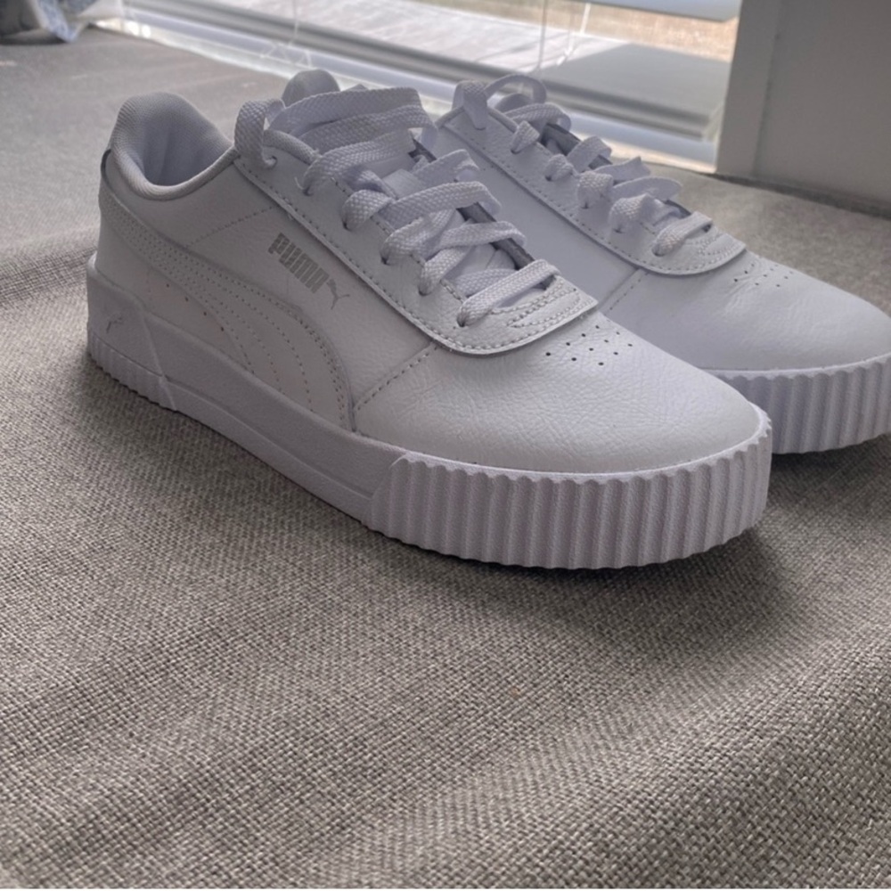 Puma All-White Casual Sneakers
